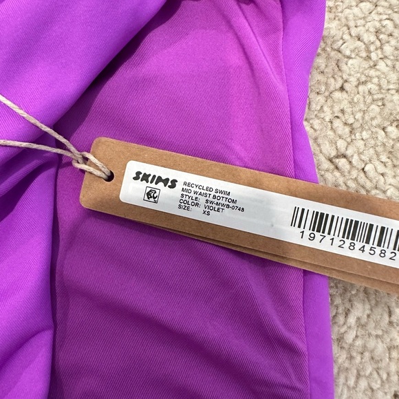 Skims Swim Bikini Set XS Violet NWT - Picture 4 of 4
